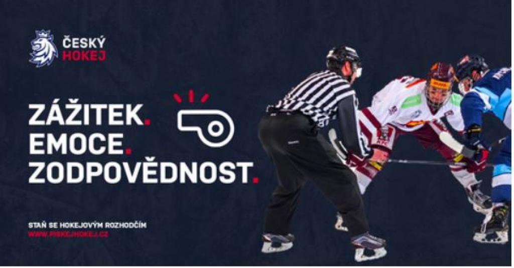 Staň se hokejovým rozhodčím! Český hokej spouští náborovou kampaň I ty můžeš pískat hokej !!!