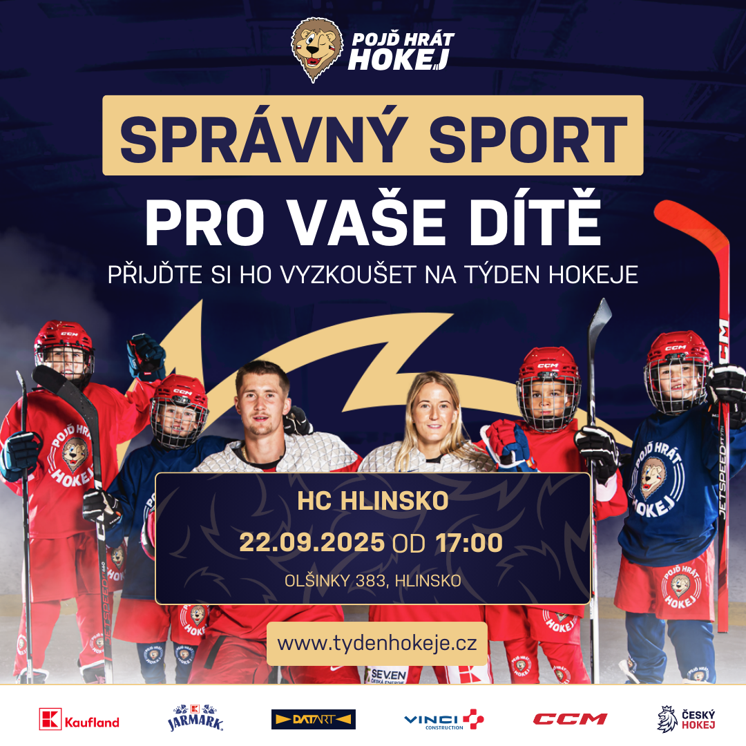 Náborová akce - TÝDEN HOKEJE v Hlinsku 22.9.2025