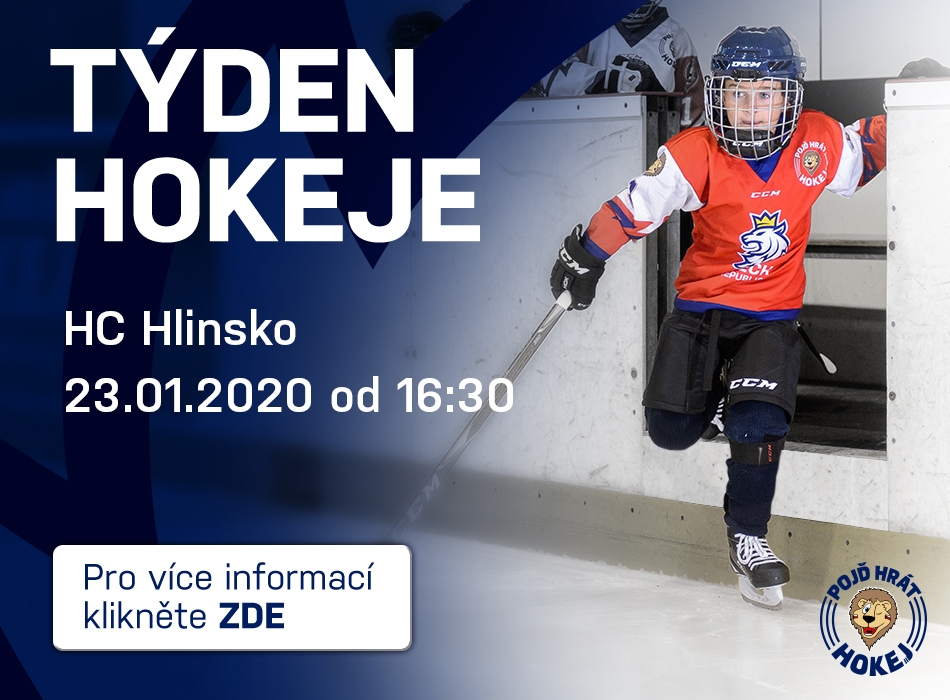 Akce Týden hokeje v Hlinsku 23.ledna od 16:30 hod.