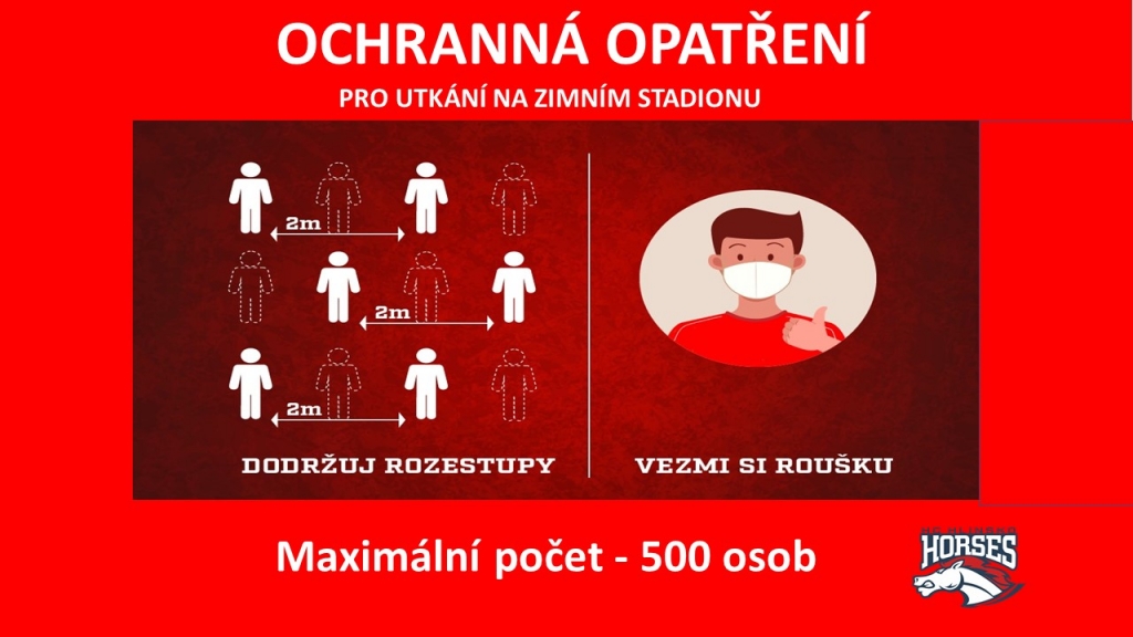 Ochranná opatření pro utkání na zimním stadionu